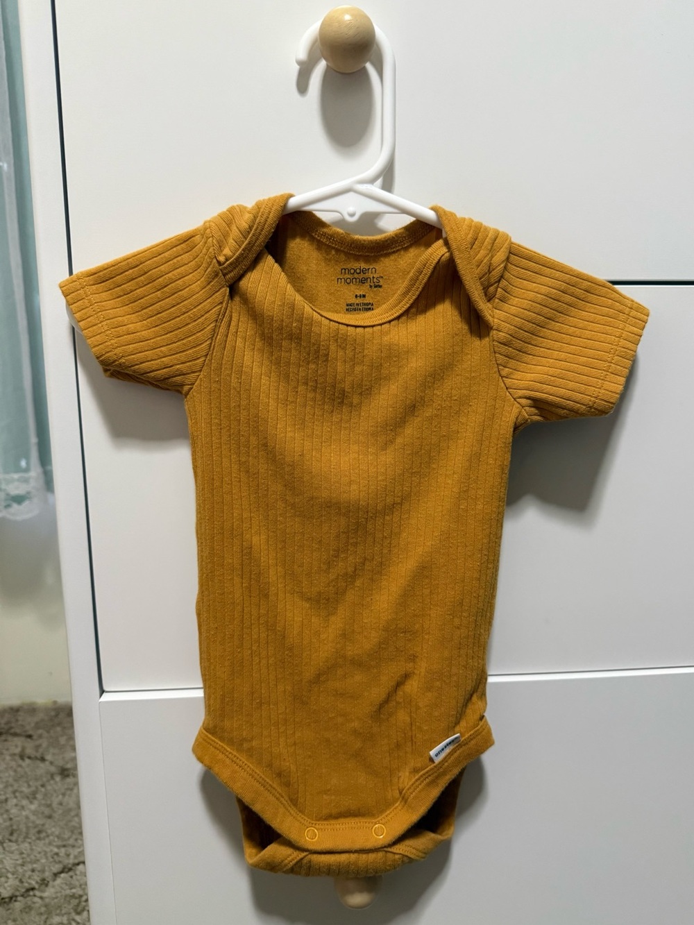 Modern Moments short sleeve ribbed onesie
